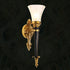 Traditional European Full Copper Frame Horn Shade 1-Light Wall Sconce Lamp For Bedroom