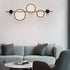 Modern Minimalist Multiple Circle Iron Silicone LED Wall Sconce Lamp For Living Room