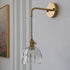Modern Art Deco Flower Bud Glass Shade 1-Light Wall Sconce Lamp For Living Room
