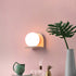 Contemporary Scandinavian Macaron Glass Ball 1-Light Wall Sconce Lamp For Bedroom