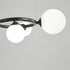 Modern Mid-century Copper Round Frame Glass Magic Bean 5/7/9-Light Molecular Light Chandelier For Living Room