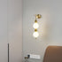 Modern Minimalist Round Ball String Aluminum Plastic LED Wall Sconce Lamp For Bedroom