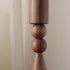 Traditional Vintage Cylinder Orb Wood 1-Light Table Lamp For Bedroom