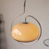 Contemporary Retro Oval Iron Glass 1-Light Pendant Light For Living Room