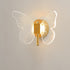 Contemporary Creative Butterfly Acrylic Iron LED Wall Sconce Lamp For Bedroom