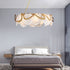 Contemporary Luxury Iron Frame Glass Disc 8/10-Light Chandelier For Bedroom