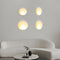 Modern Minimalist Round Aluminum Plaster LED Embedded Wall Sconce Lamp For Living Room