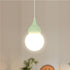 Contemporary Nordic Iron PE Gourd Shade 1-Light Pendant Light For Living Room