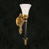 Traditional European Full Copper Frame Horn Shade 1-Light Wall Sconce Lamp For Bedroom