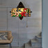 Traditional Tiffany Half Cylinder Zinc Alloy Iron Stained Glass 1-Light Wall Sconce Lamp For Living Room