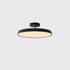 Modern Minimalist Round Hardware Acrylic LED Semi-Flush Mount Ceiling Light For Living Room