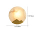 Modern Luxury Round Full Copper Marble 1-Light Wall Sconce Lamp For Living Room