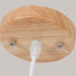 Contemporary Creative Solid Wood Pentagram Star 1-Light Pendant Light For Living Room