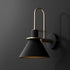 Contemporary Scandinavian Macaron Horn Iron 1-Light Wall Sconce Lamp For Hallway