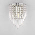 Modern Luxury Half Round Octagonal Beads Stainless Steel Crystal 1-Light Wall Sconce Lamp For Living Room