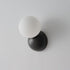 Modern Minimalist Orb All Copper Glass 1-Light Wall Sconce Lamp For Bedroom