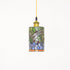 Traditional Tiffany Stained Glass Dragonfly Cylinder 1-Light Pendant Light For Living Room