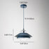 Contemporary Nordic Round Dish Iron Glass 1-Light Pendant Light For Living Room