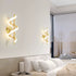 Modern Minimalist Spiral Hardware Aluminum Silicone LED Wall Sconce Lamp For Living Room