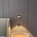 Modern Minimalist Oval Aluminum LED Pendant Light For Living Room