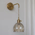 Modern Art Deco Flower Bud Glass Shade 1-Light Wall Sconce Lamp For Living Room