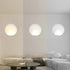 Modern Minimalist Round Aluminum Plaster LED Embedded Wall Sconce Lamp For Living Room