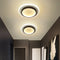 Contemporary Scandinavian Geometric Iron LED Flush Mount Ceiling Light For Hallway