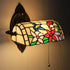 Traditional Tiffany Half Cylinder Zinc Alloy Iron Stained Glass 1-Light Wall Sconce Lamp For Living Room