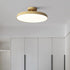 Modern Minimalist Round Hardware Acrylic LED Semi-Flush Mount Ceiling Light For Living Room