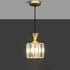 Contemporary Luxury Radiant Prismatic Clear Crystal Shade 1-Light Pendant Light For Living Room