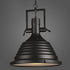 Contemporary Industrial Polish Iron Semicircular Shade 1-Light Pendant Light For Dining Room