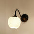 Modern Minimalist Floral Iron Glass 1-Light Wall Sconce Lamp For Bedroom