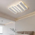 Contemporary Simplicity Acrylic Striped Fish Bone Shape LED Flush Mount Ceiling Light For Living Room