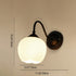 Modern Minimalist Floral Iron Glass 1-Light Wall Sconce Lamp For Bedroom