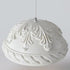 Traditional French Carved Resin Semicircle 1-Light Pendant Light For Living Room