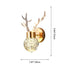 Contemporary Creative Acrylic Antler Bubble Crystal Ball LED Wall Sconce Lamp For Living Room