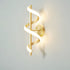 Modern Minimalist Spiral Hardware Aluminum Silicone LED Wall Sconce Lamp For Living Room