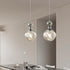 Contemporary Scandinavian Lava Ball Iron Acrylic 1-Light Pendant Light For Bedroom