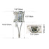 Contemporary Luxury Prismatic Clear Crystal Shade Iron 1-Light Wall Sconce Lamp For Living Room