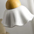 Modern Art Deco Ceramic Flower Shade 1/3-Light Island Light Chandelier For Living Room