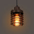 Contemporary Industrial Openwork Cylinder Iron 1-Light Pendant Light For Living Room