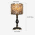 Modern Transitional Crystal Stone Shade Full Copper Base 1-Light Table Lamp For Study