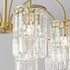 Modern Minimalist Branch Cylinder Full Copper Crystal 4/5/8 Light Chandelier For Living Room