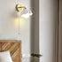 Modern Art Deco Flower Round 1-Light Wall Sconce Lamp For Bedroom