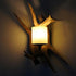 Traditional Vintage Resin Antler Glass 1/2 Light Wall Sconce Lamp For Hallway