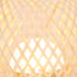 Traditional Japanese Bamboo Weaving Cage Portable LED USB Table Lamp For Bedroom