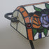 Traditional Tiffany Rectangle Rose Zinc Alloy Stained Glass 1-Light Table Lamp For Living Room