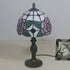 Traditional Tiffany Dome Rose Zinc Alloy Stained Glass 1-Light Table Lamp For Bedroom