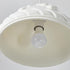 Traditional French Carved Resin Semicircle 1-Light Pendant Light For Living Room