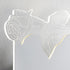 Modern Art Deco Acrylic Rose Flower Shade LED Wall Sconce Lamp For Living Room